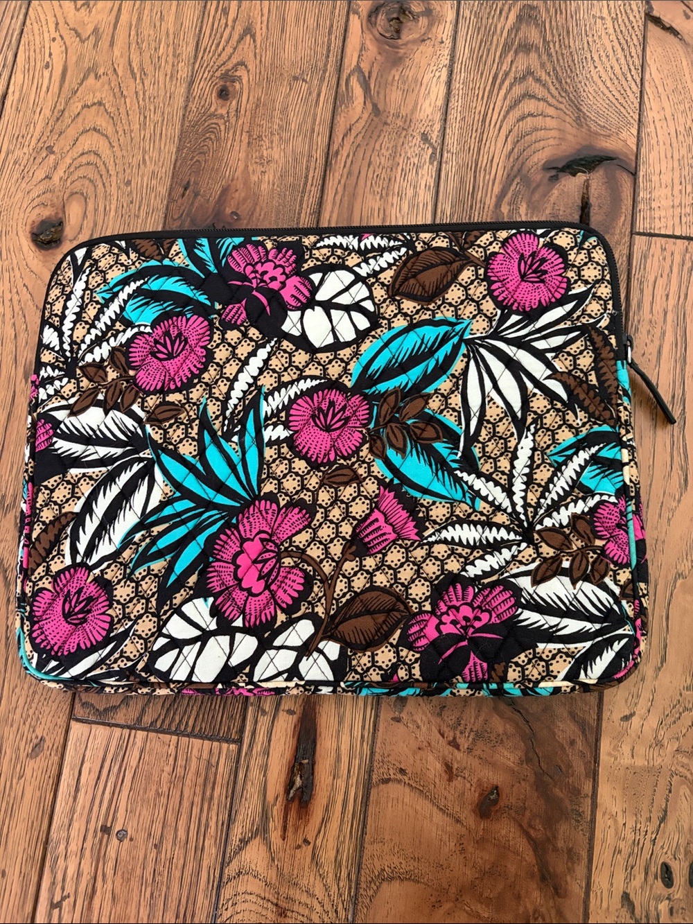 Vera Bradley Laptop Sleeve - Canyon Road, quilted